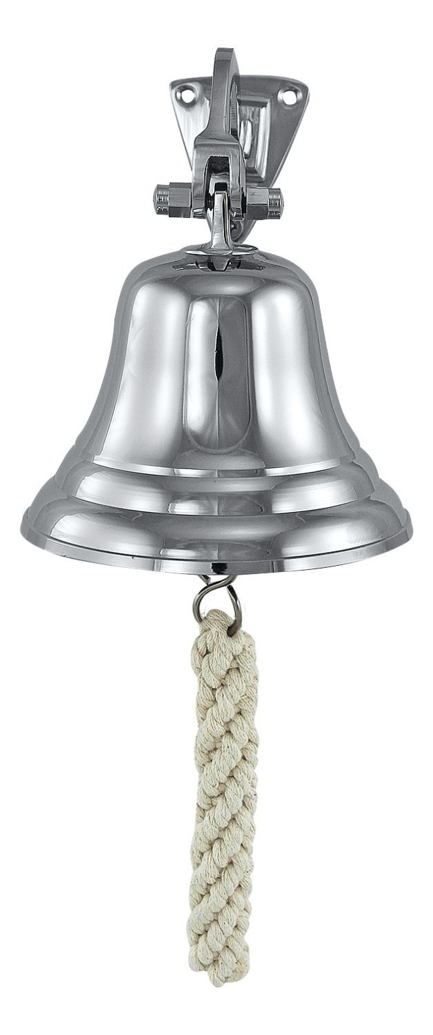 Schiffsglocke Glocke Messing vernickelt 10 cm