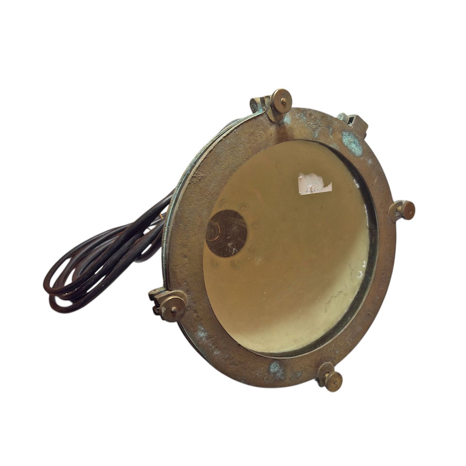 Deckstrahler Schiffslampe aus Kupfer und Messing, Durchmesser ca. 34 cm Deckstrahler Schiffslampe aus Kupfer und Messing, Durchmesser ca. 34 cm