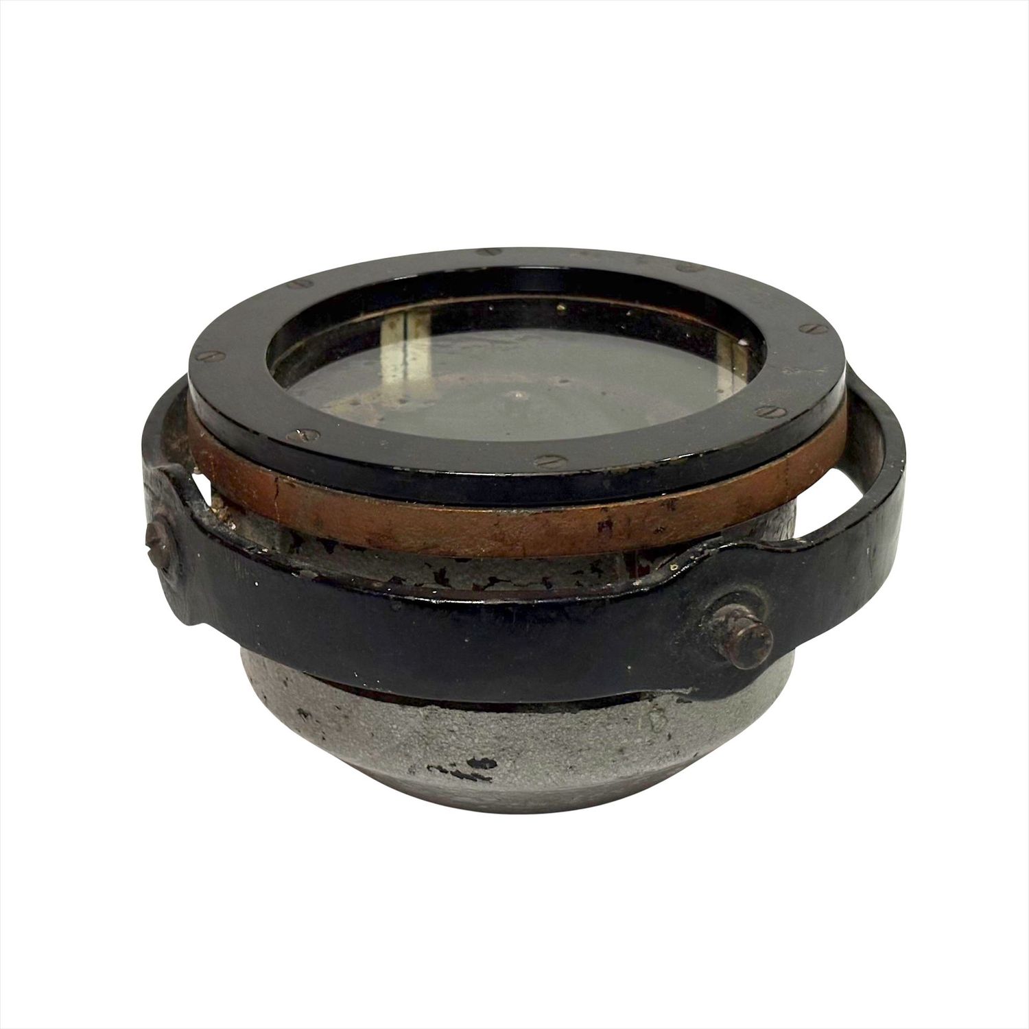 Schiffskompass C. Plath Hamburg Durchmesser ca. 16,5 cm