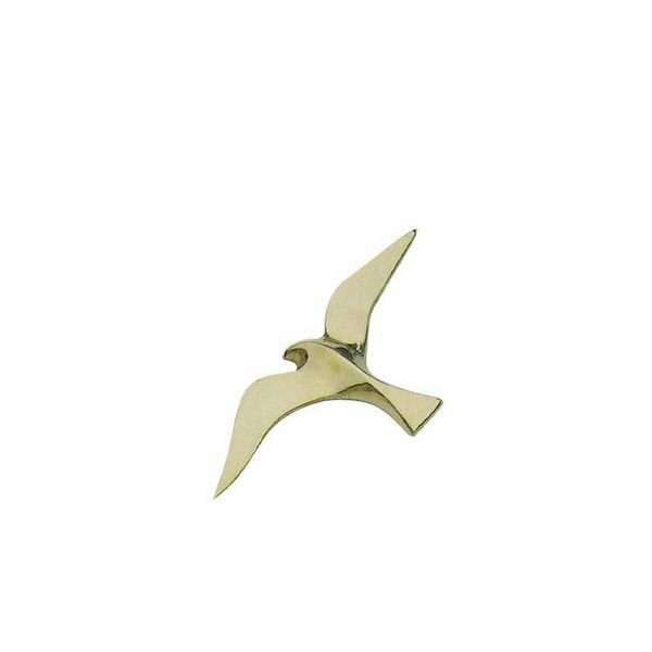 Wandhänger MÖWE Messing 12,5 cm