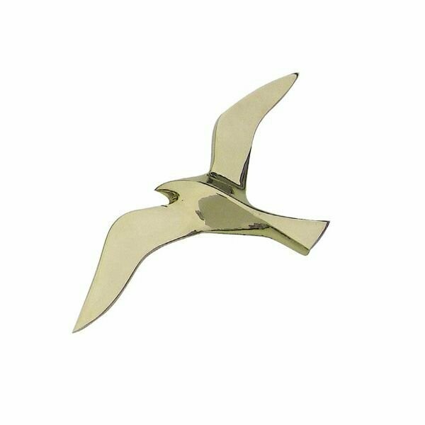 Wandhänger MÖWE Messing 25 cm