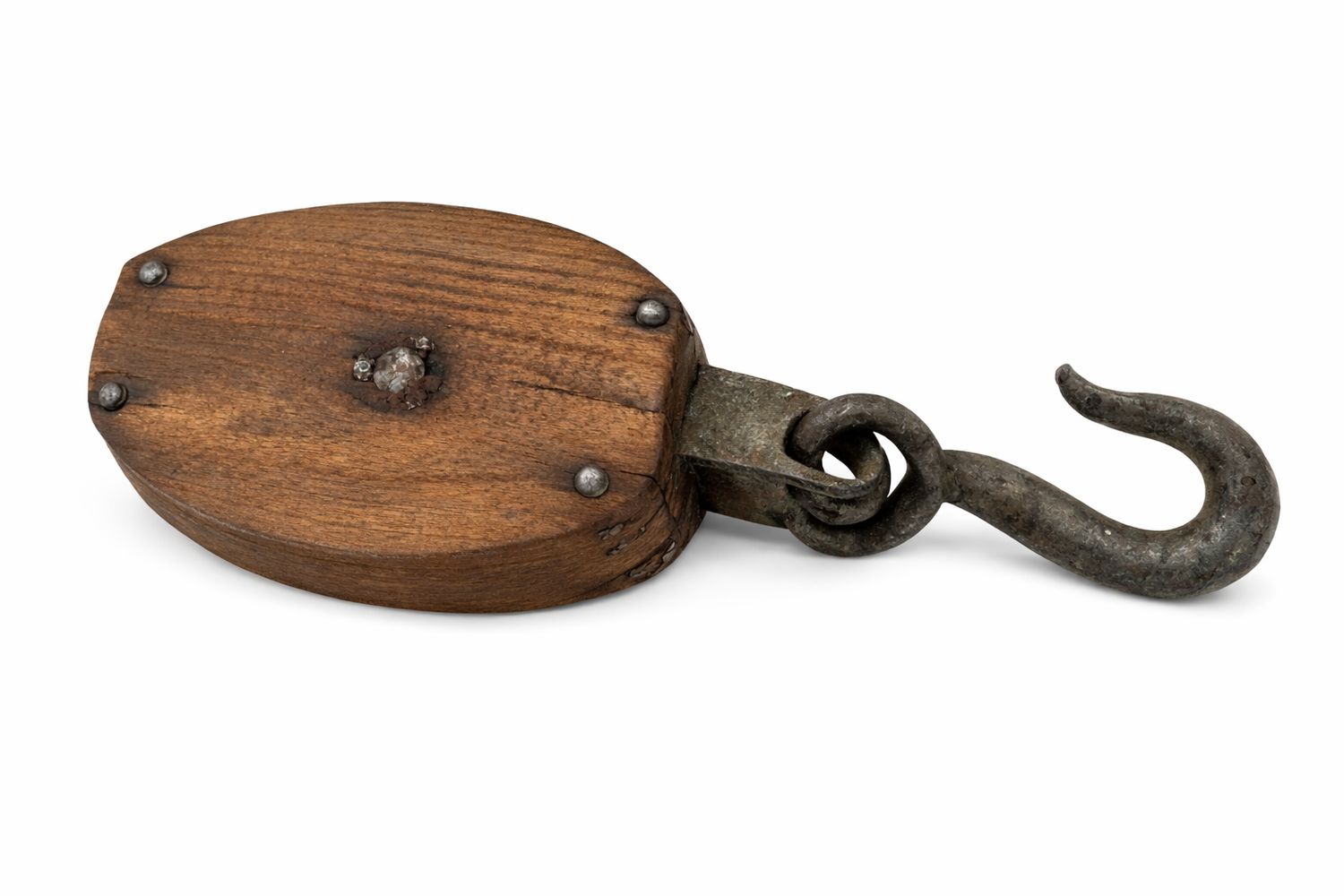 Schiffsblock 1 Scheibe mit Schäkel & Haken