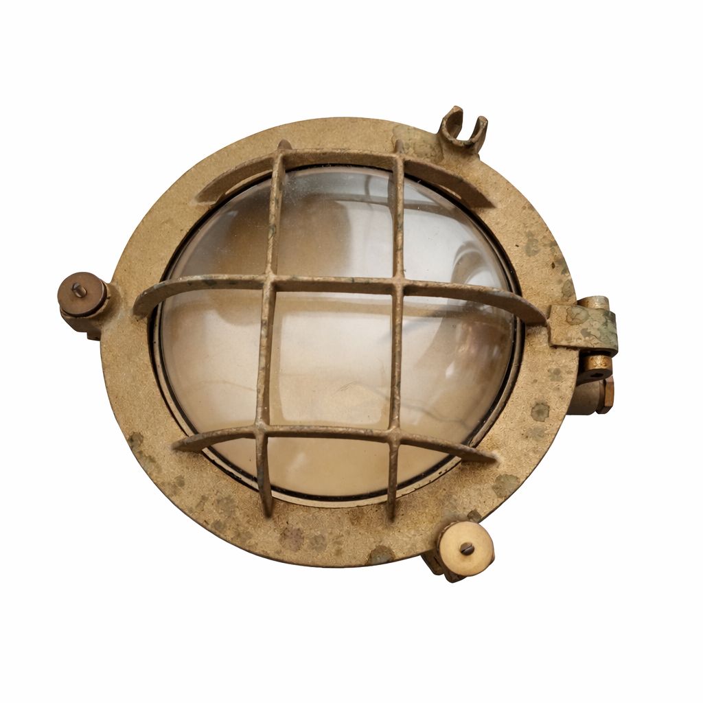 Maschinenraumlampe Schildkrötenlampe Messingguß