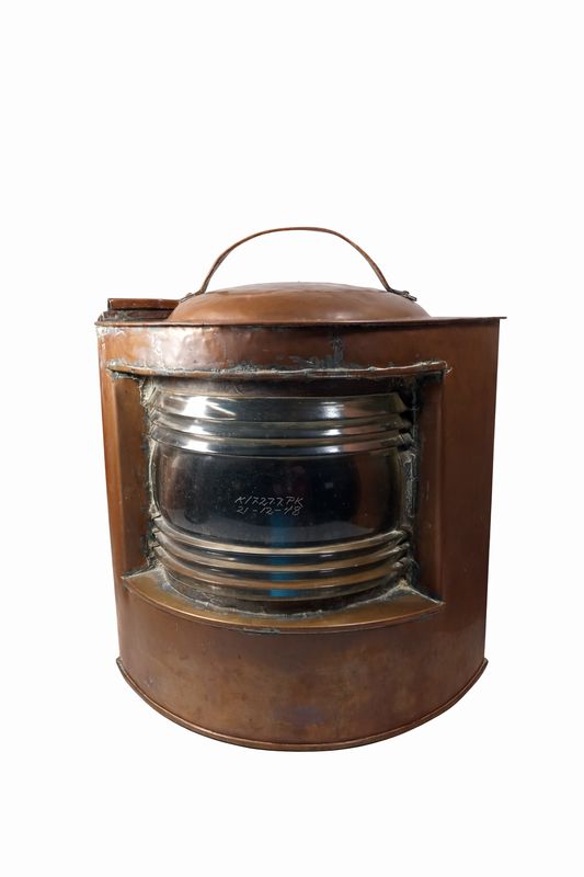 Positionslampe Schiffslampe Steuerbord aus Kupfer