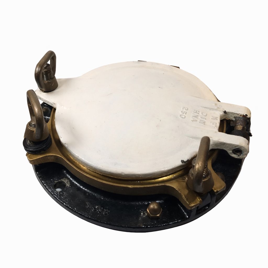 Bullauge mit Seeschlagdeckel