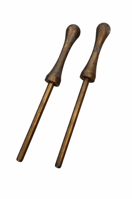 2 Belegnägel Koffeinägel aus Messing