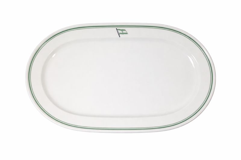 Porzellanplatte Reederei Alfred Töpfer, Hamburg