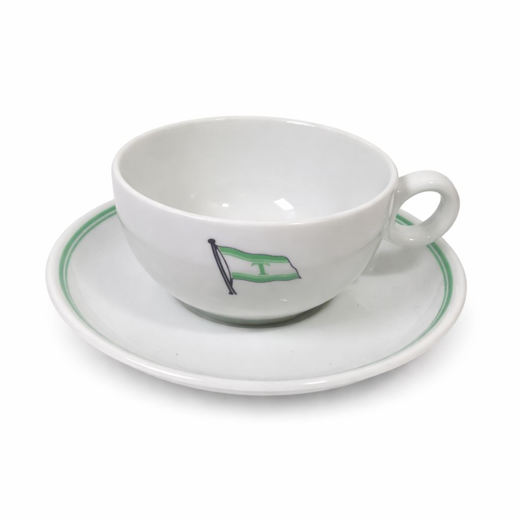 Tasse mit Untertasse Reederei Alfred Töpfer, Hamburg