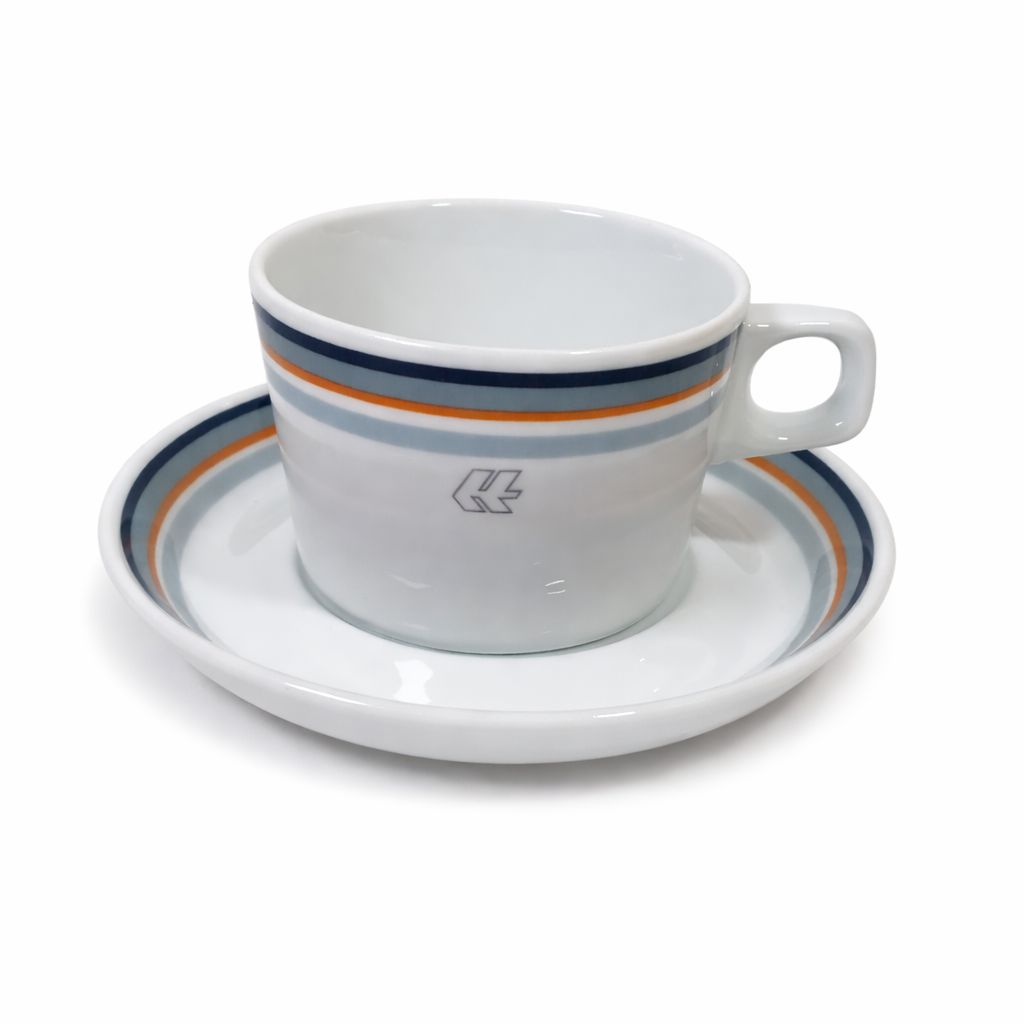 Tasse mit Untertasse Reederei Hapag-Lloyd Hamburg Frachtschiff