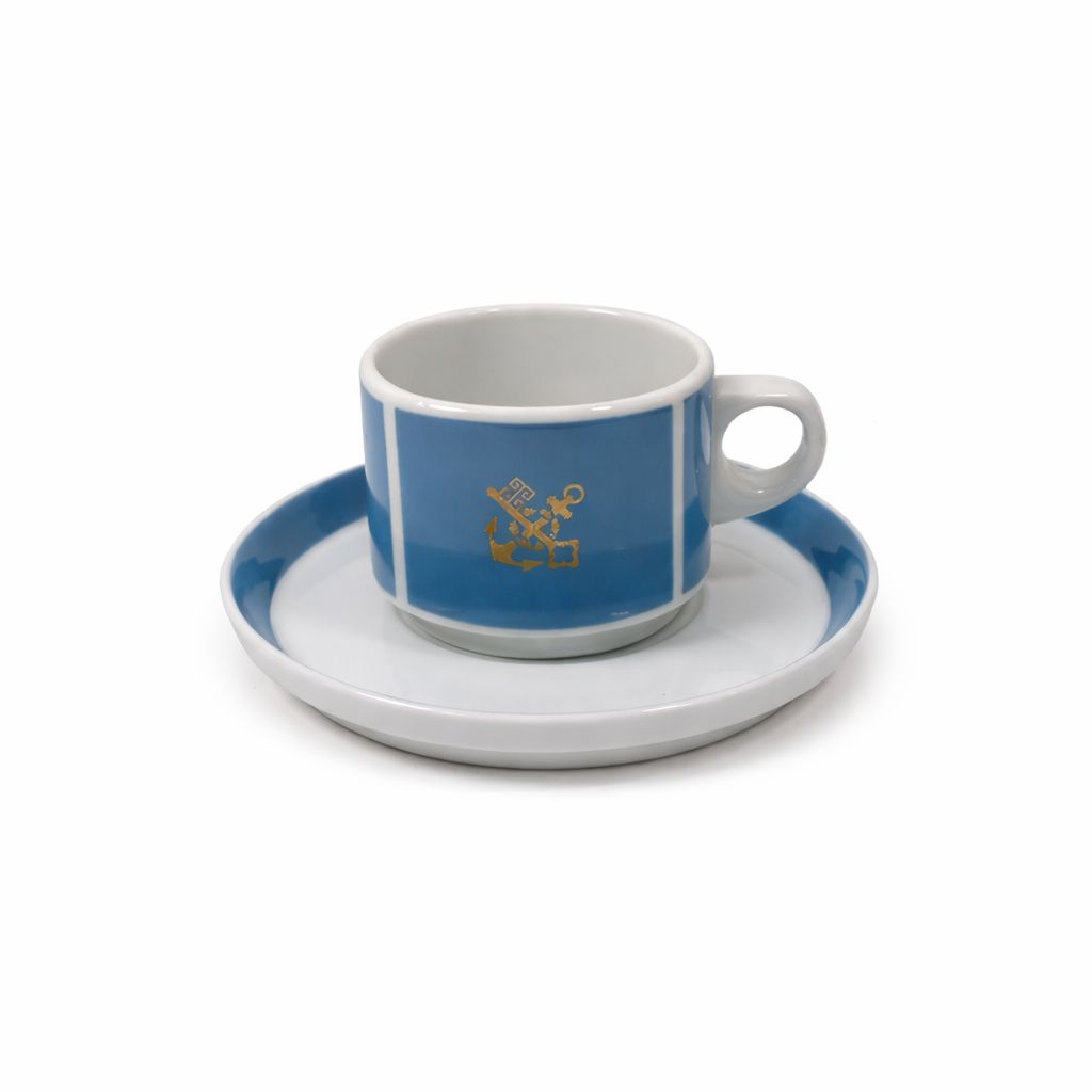 Tasse mit Untertasse Hapag-Lloyd Hamburg von der MS Europa 1