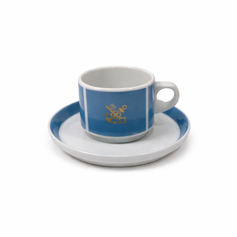 Tasse mit Untertasse Hapag-Lloyd Hamburg von der MS Europa 1