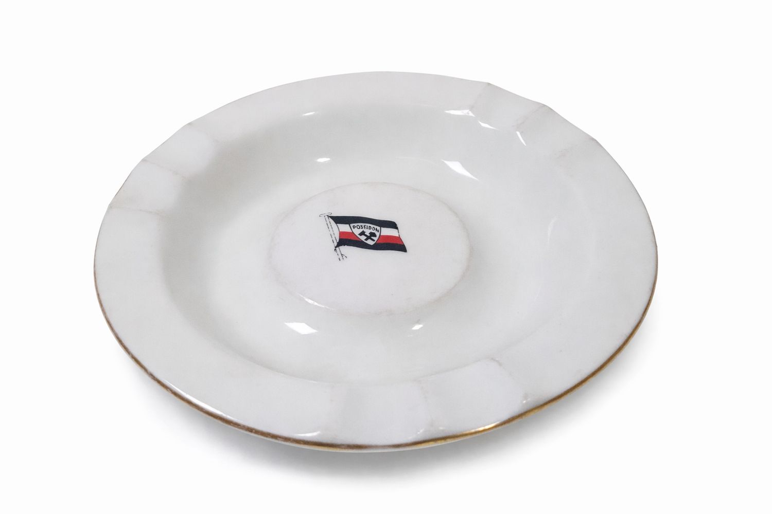 Aschenbecher Reederei Poseidon Porzellan