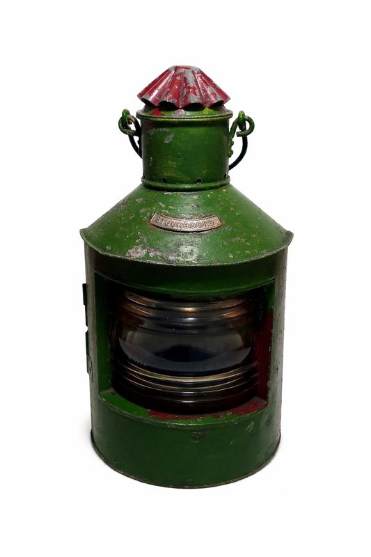 Positionslampe Steuerbord verzinktes Metall