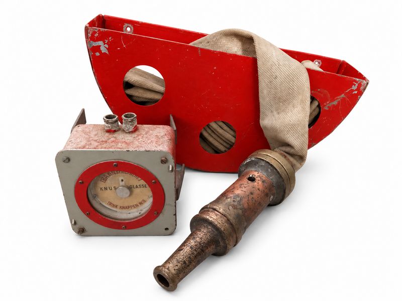 Feuermelder mit Löschschlauch und Wandhalterung Dänemark