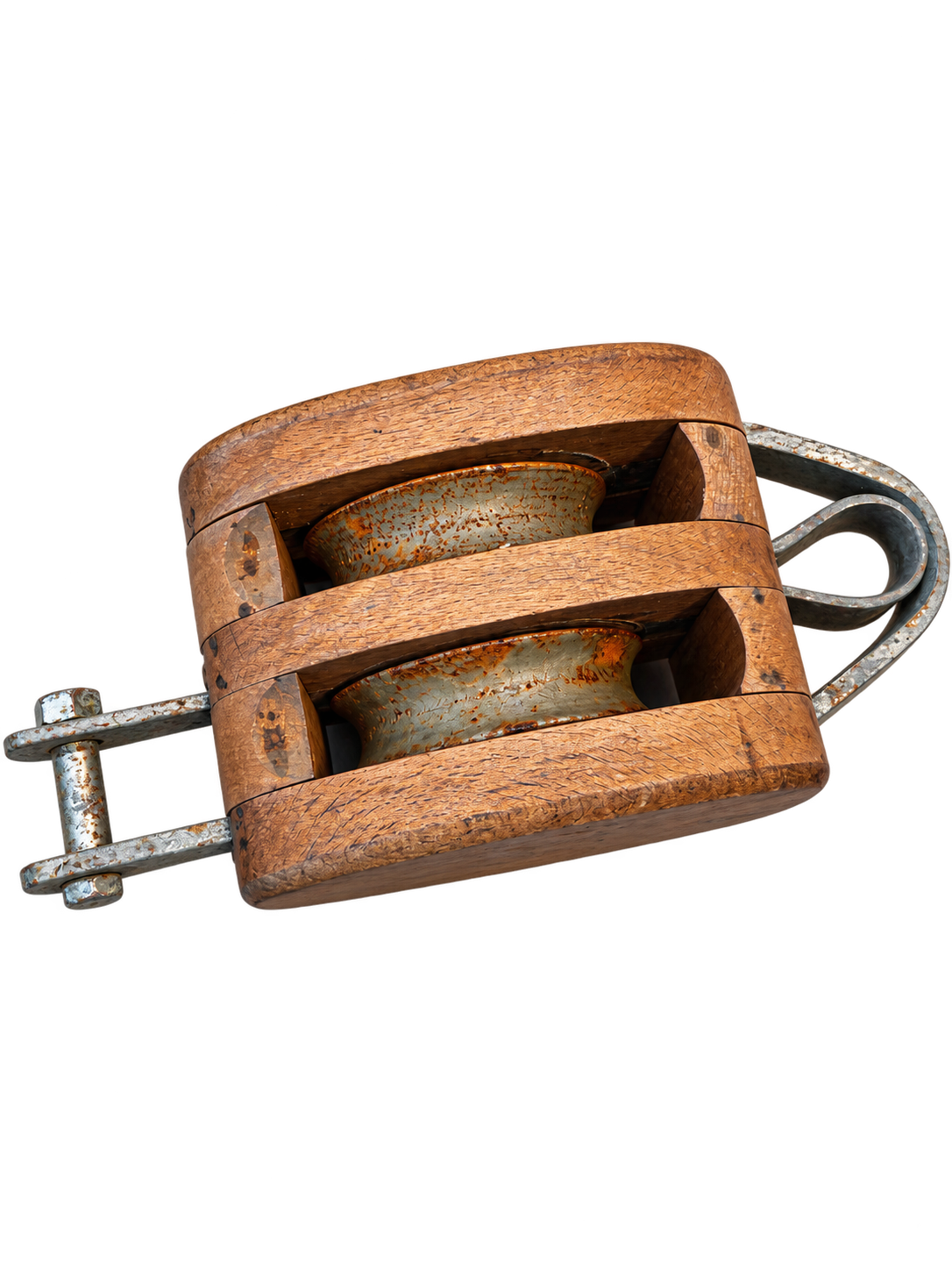 Schiffsblock Umlenkrolle 2 Scheiben