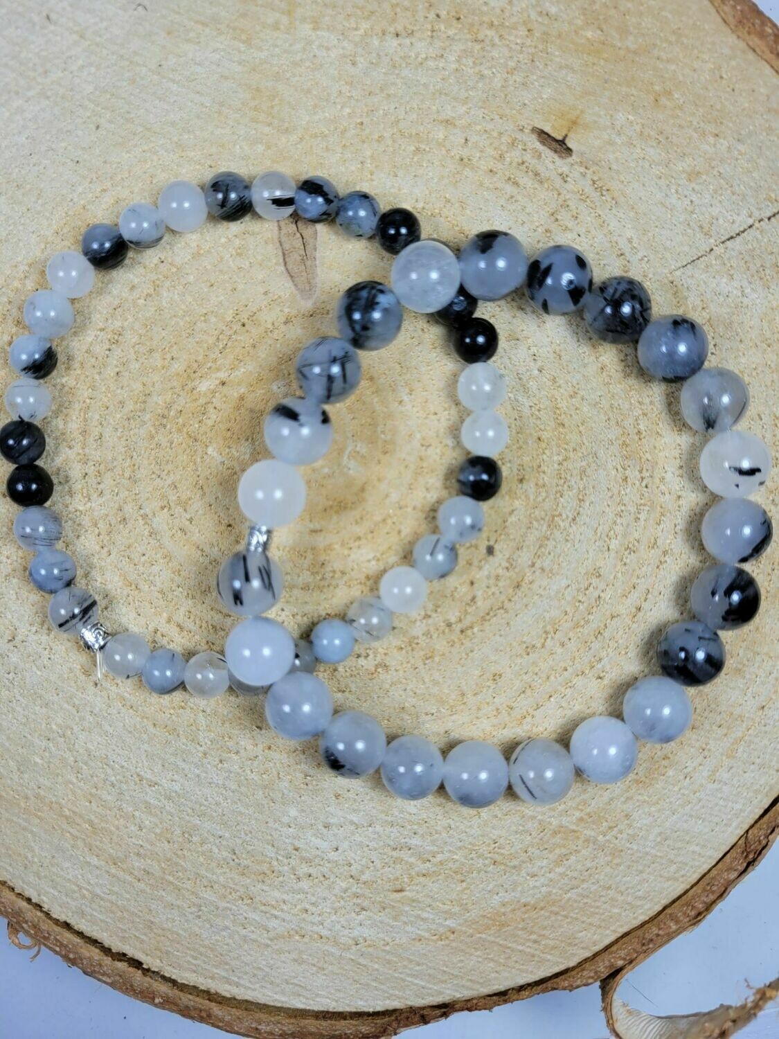 Bracelet quartz tourmaliné
