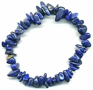 Bracelet lapis lazuli baroque