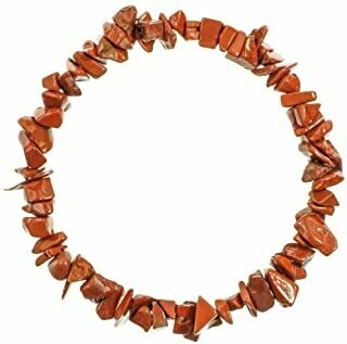 Bracelet jaspe rouge  baroque