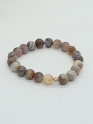 Bracelet Agate de Botswana
