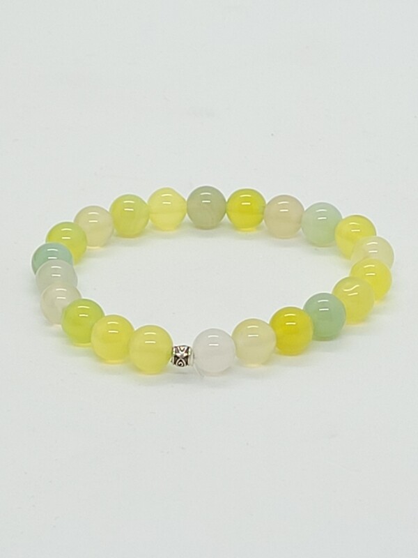Bracelet agate raisin