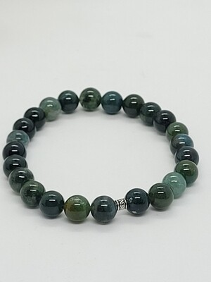 Bracelet agate mousse