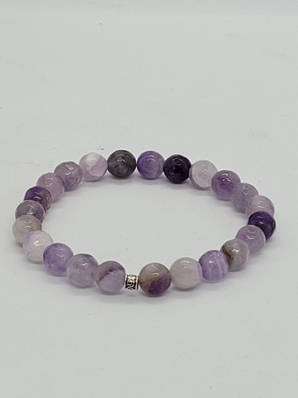 Bracelet améthyste chevron