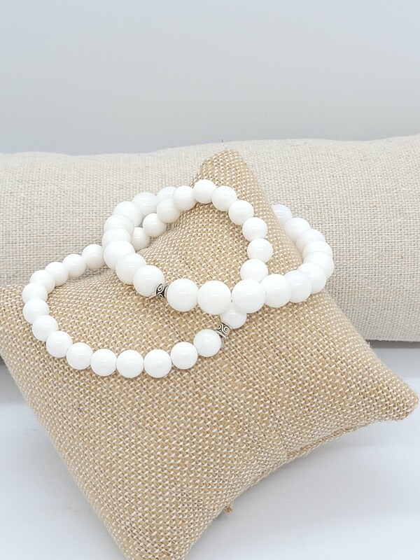 Bracelet corail blanc