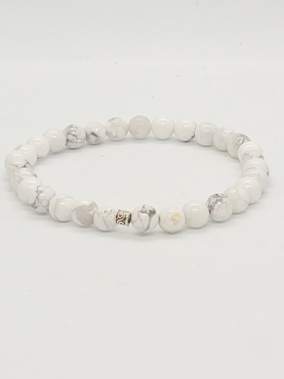 Bracelet howlite blanche