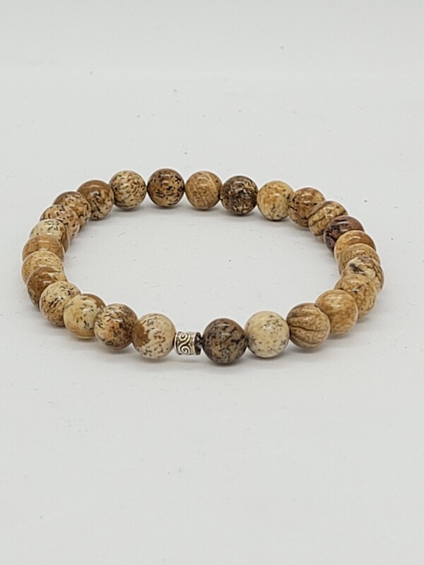 Bracelet jaspe paysage