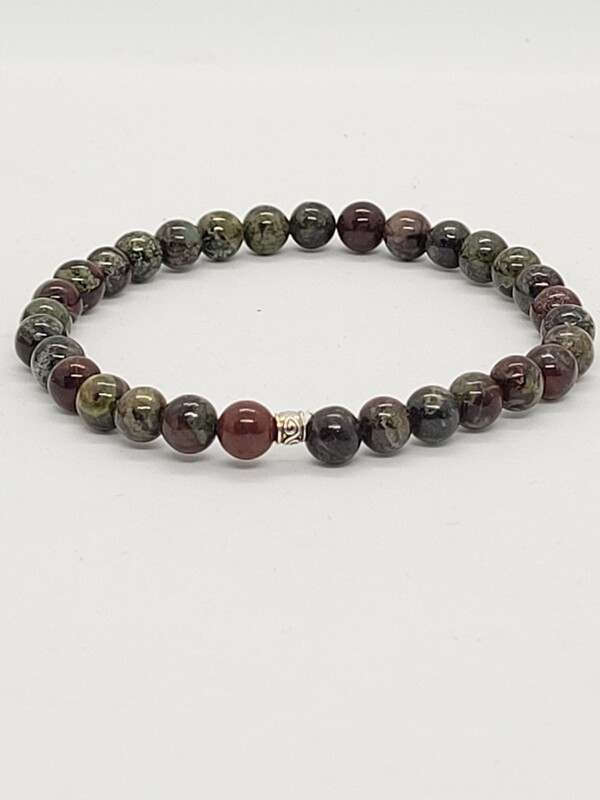 Bracelet jaspe sang de dragon