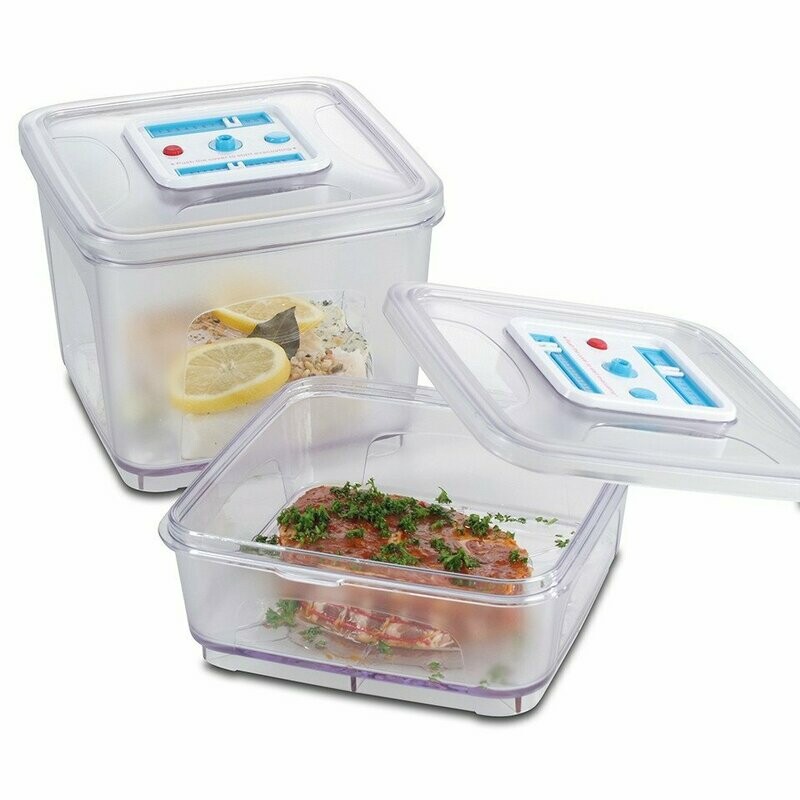 SOLIS Vakuumierbehälter quadratisch (2er Set)