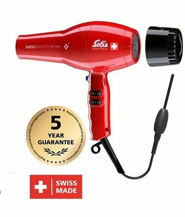 Solis Haartrockner Swiss Perfection Plus Rot Typ 3801
