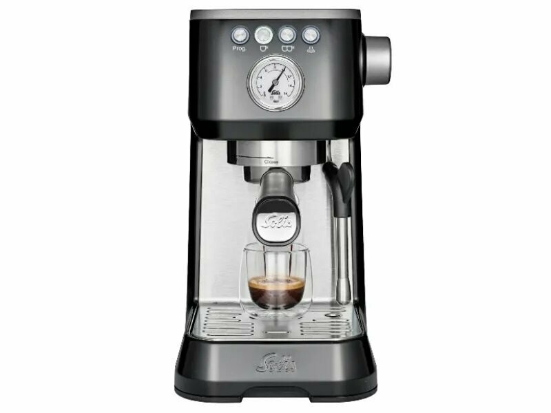 SOLIS Siebträger Kaffeemaschiene Barista Perfetta Plus Schwarz Typ 1170