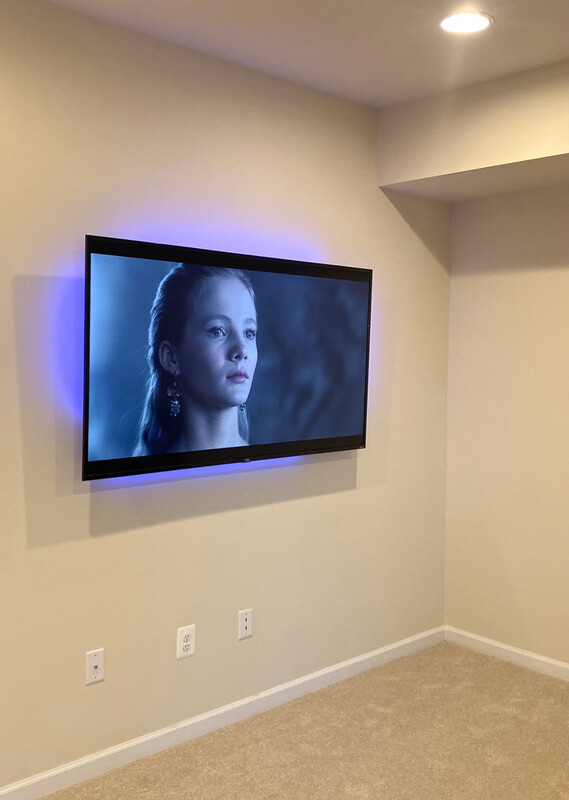 TV Mounting: 41”-55”