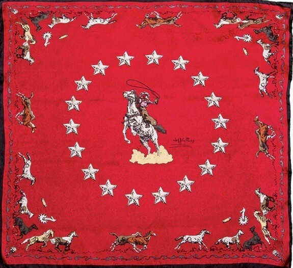 Red Mustang Limited Edition Silk Scarf