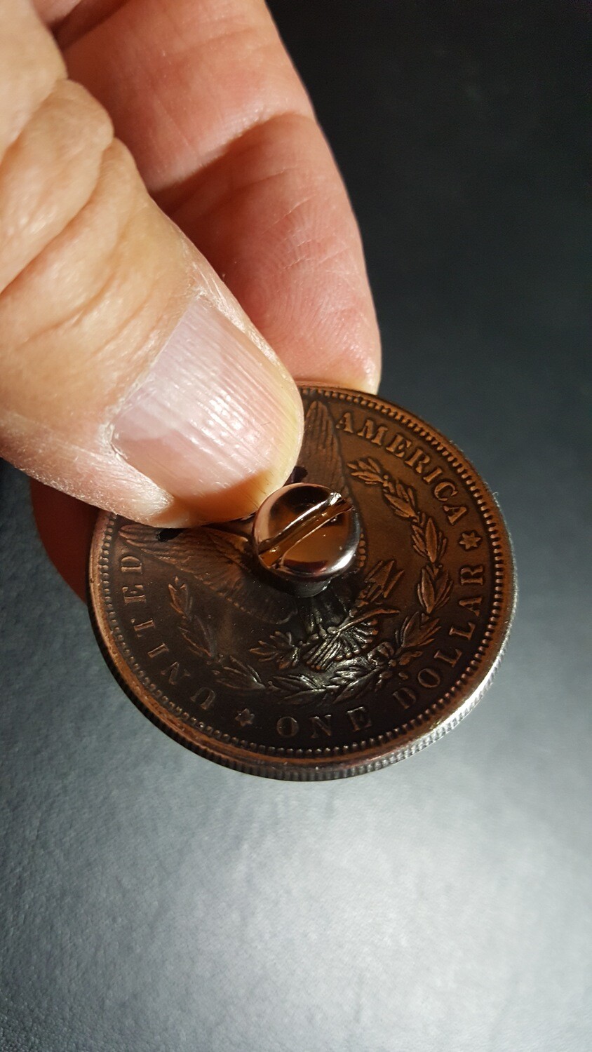 1-1/2 Inch Diameter Morgan Silver Dollar Reproduction Concho