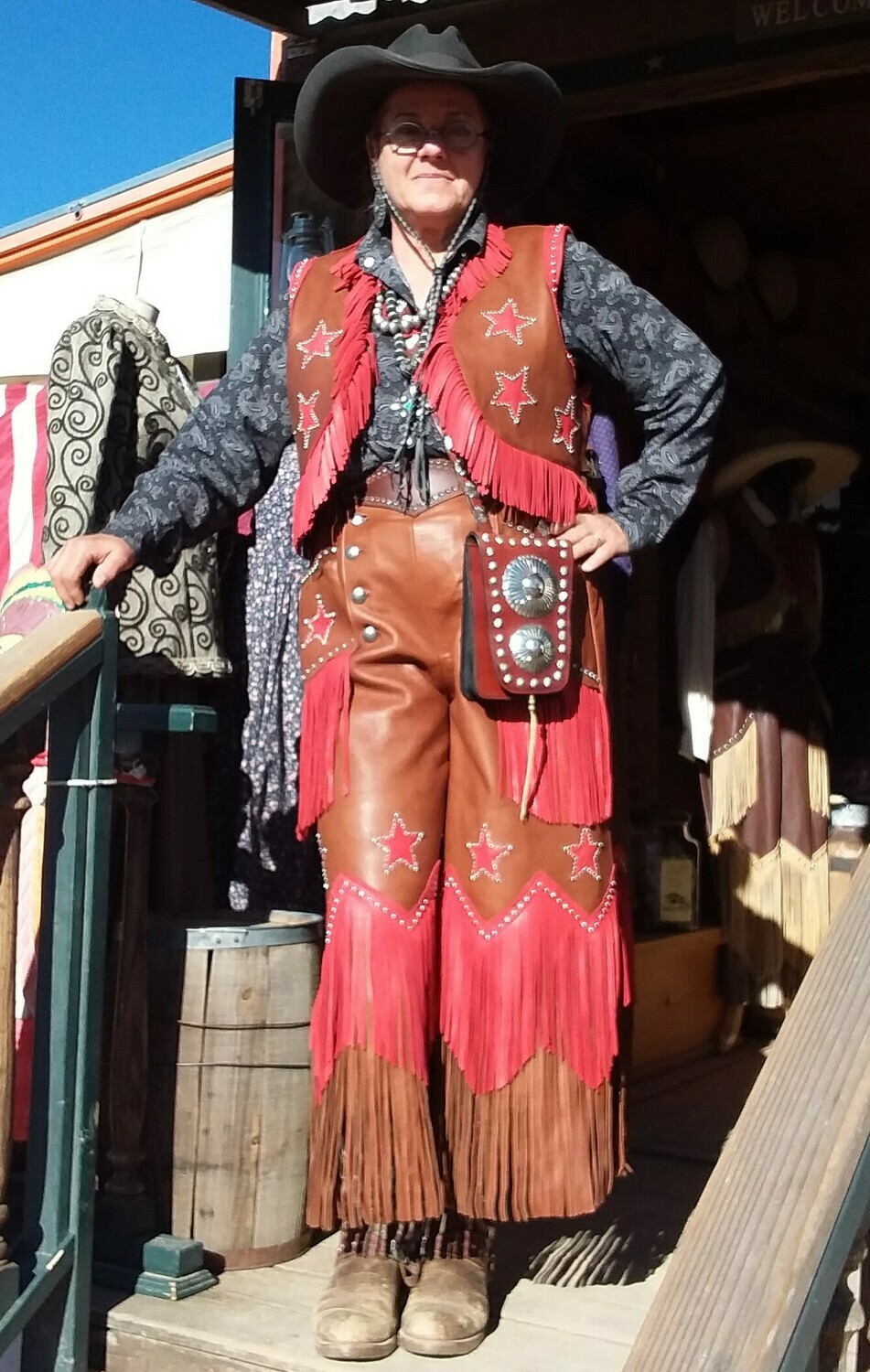 Tailor Made Leather Skirts and Vests