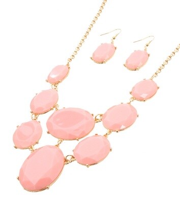 BEADS STATEMENT NECKLACE SET