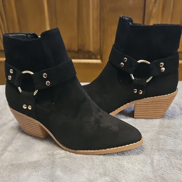 WESTERN BOOTIE - BLACK