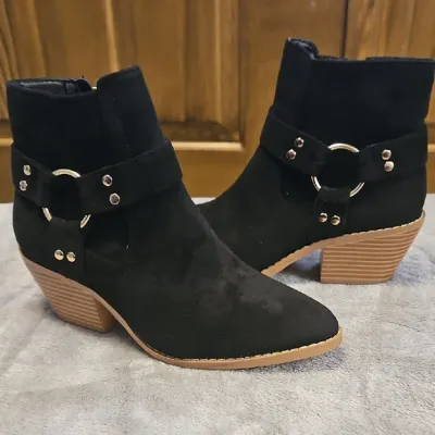 WESTERN BOOTIE - BLACK
