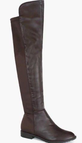 ABOVE KNEE BOOT - BROWN
