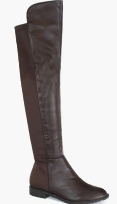 ABOVE KNEE BOOT - BROWN