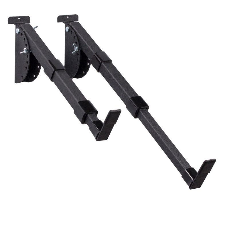 Adjustable Shelf Brackets - Telescoping Arms - Slatwall Version