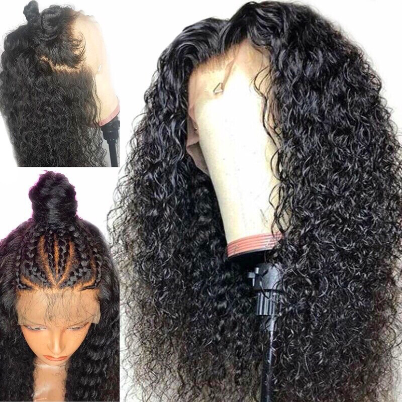 Deep Part Brazilian Water Wave 22” Lace Frontal Wig