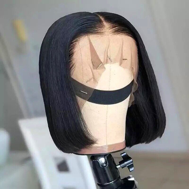 Brazilian Straight 12” Short Bob Lace Frontal Wig