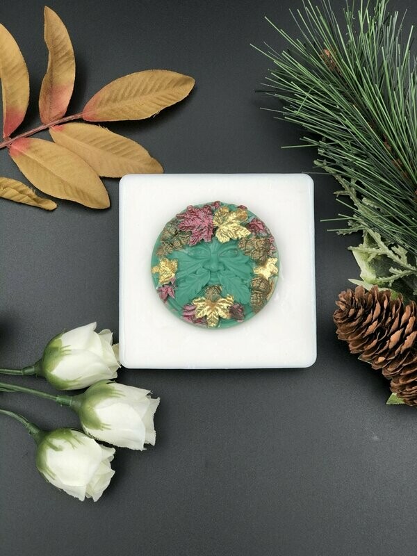 Green Man Hand Painted Novelty Shea Butter Soap - 4 oz