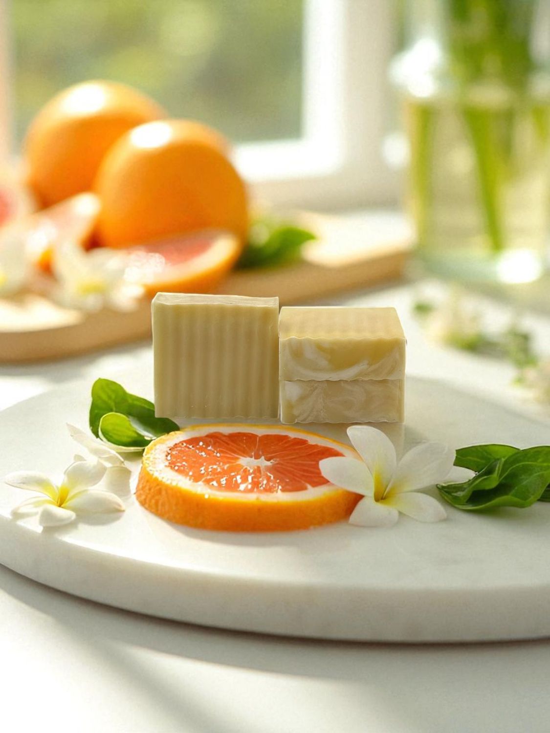 White Citrus Artisan Soap - 3.5-4 oz