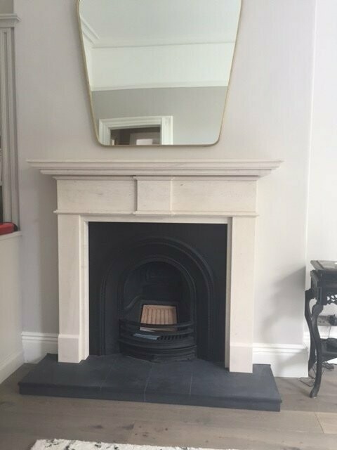 Pembroke Fireplace & Arched Cast Iron