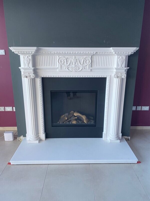 Kensington design in Exclusive Italian Marble with Bellfire Derby Large
