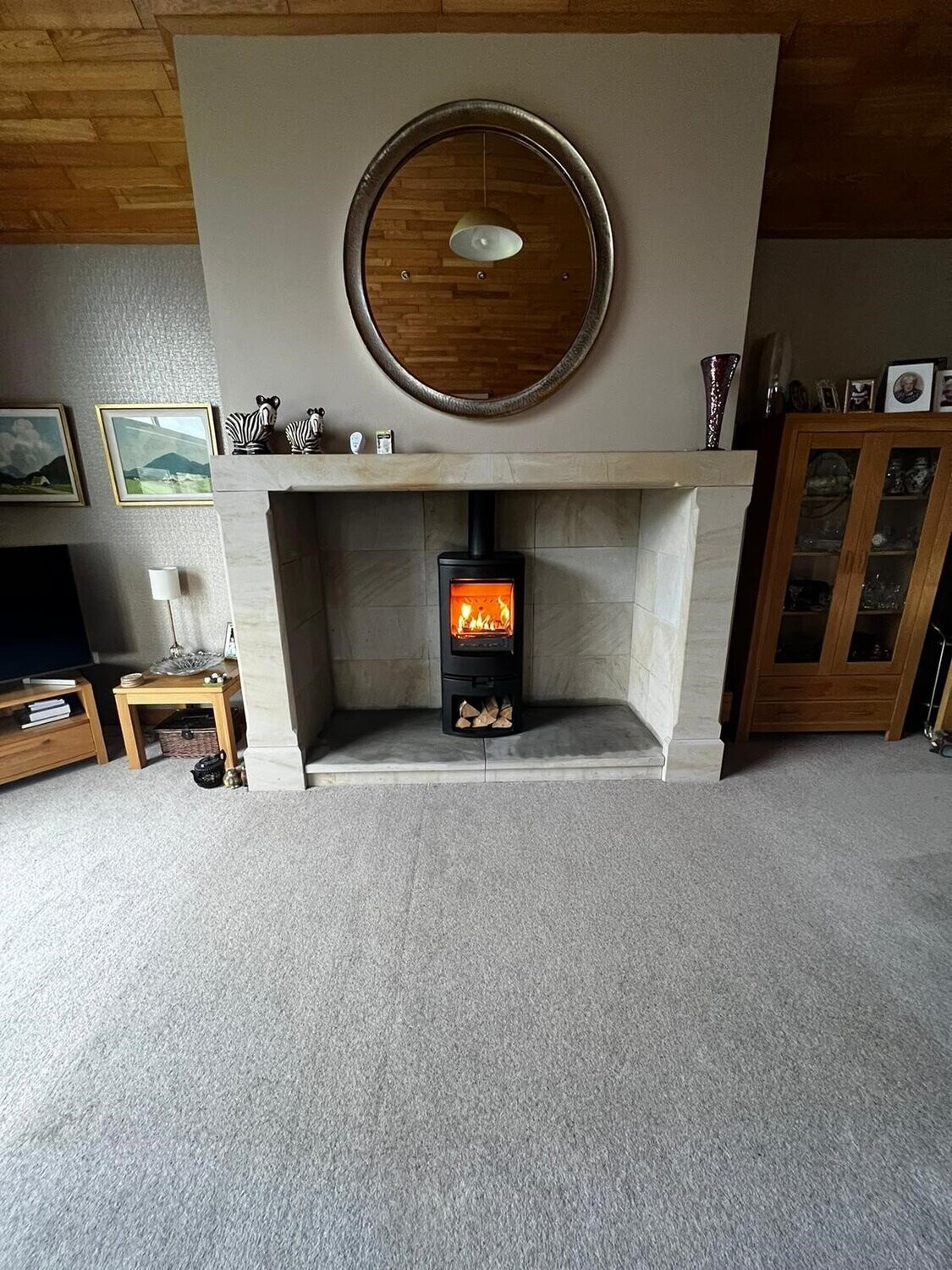 Charnwood Arc 7 with Log Store